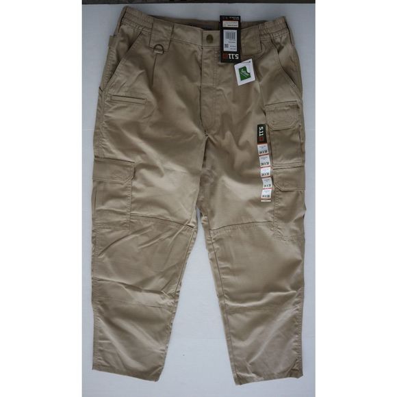 5.11+ Pro Tactical Pants 74273 Men's Sz 34x30 Khaki Relaxed Fit - Picture 1 of 6